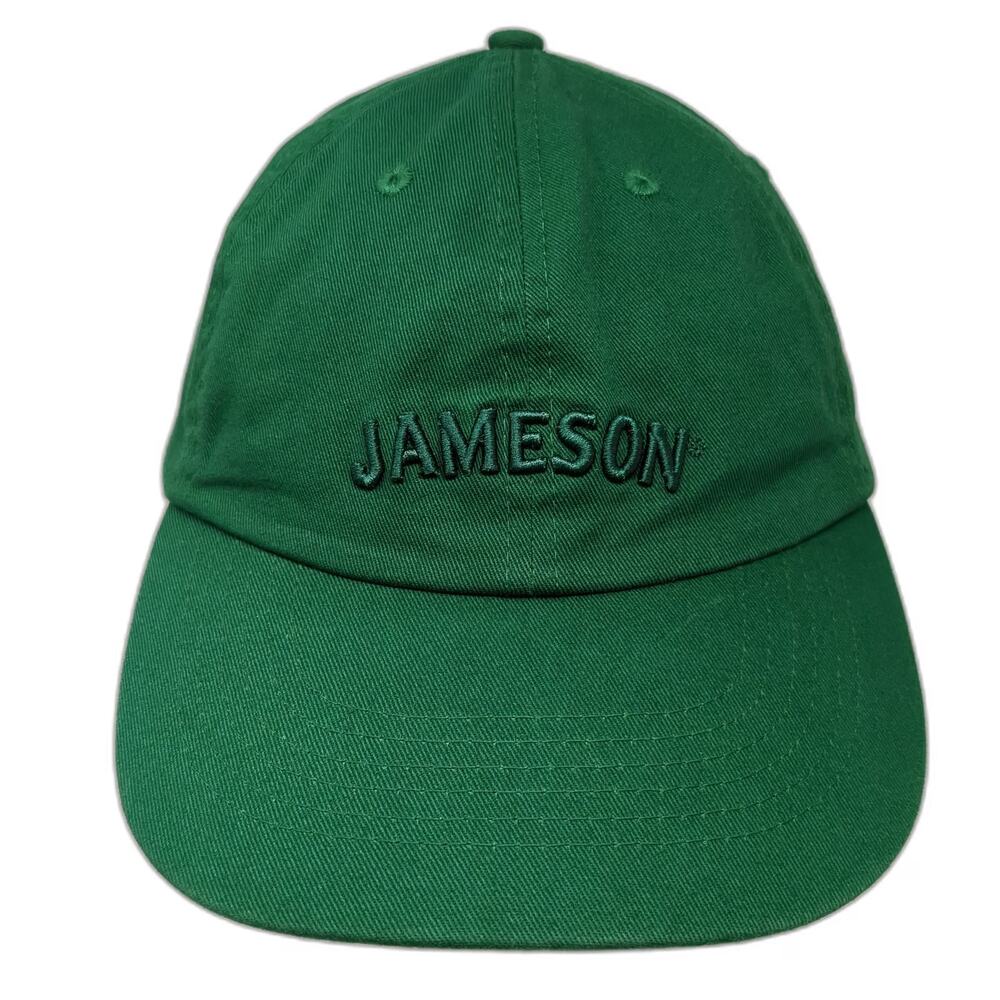Jameson Baseball Cap Green One Size Embroidered Logo Cotton Strapback Hat